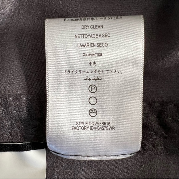 BCBGMAXAZRIA 'Eliot' Perforated Faux Suede Ruffle Lapel Jacket (Navy) Small $298 - Picture 4 of 7